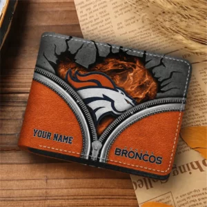 Limited Edition – Customized NFL Denver Broncos Leather Wallet