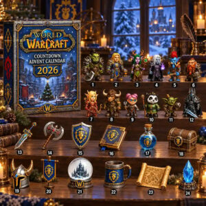 World Of Warcraft 2026 Countdown Advent Calendar Alliance Horde Warcraft Merch Gamer Gift