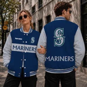Limited Edition – Customized MLB Seattle Mariners Satin Varsity & Baseball Jacket