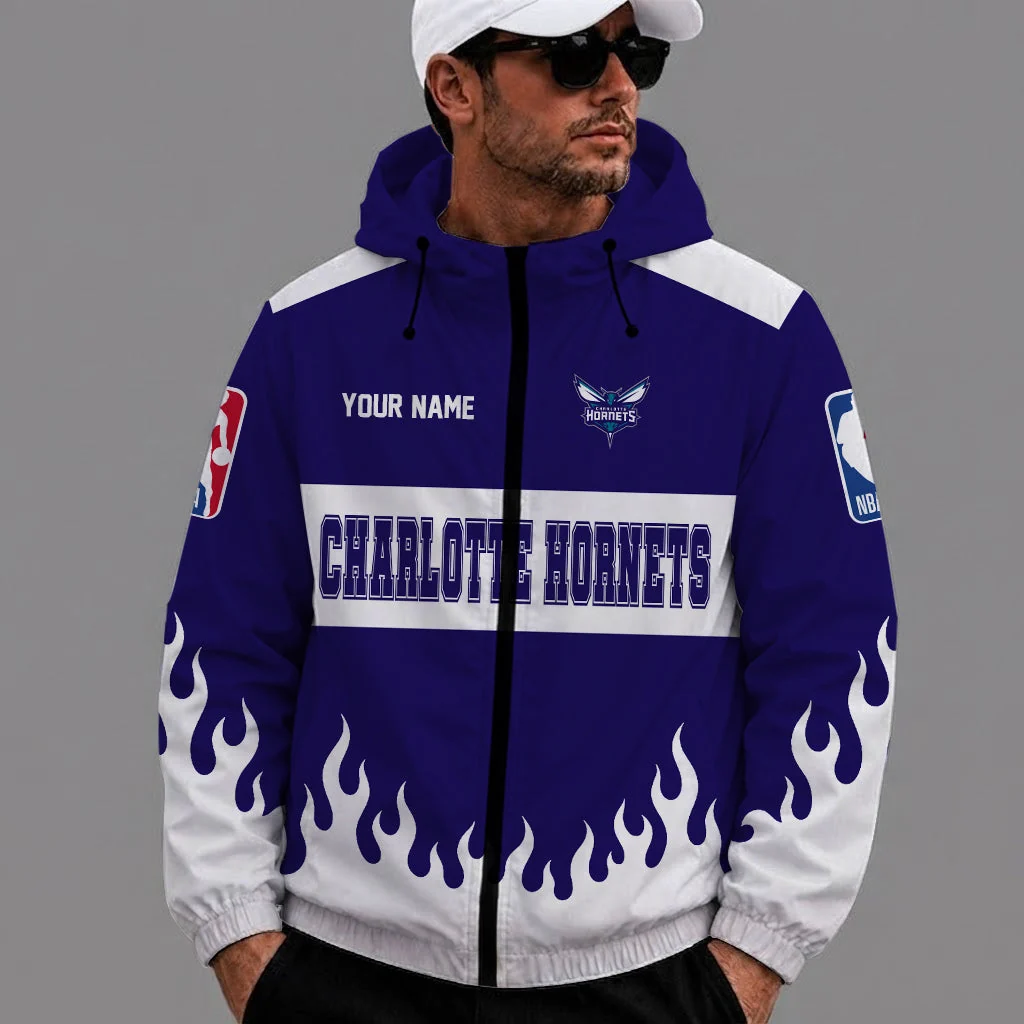 Limited Edition – Customized NBA Charlotte Hornets Windbreaker Jacket