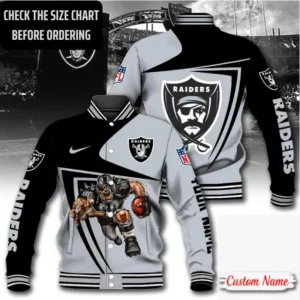 Limited Edition – Customized NFL Las Vegas Raiders Satin Varsity & Baseball Jacket