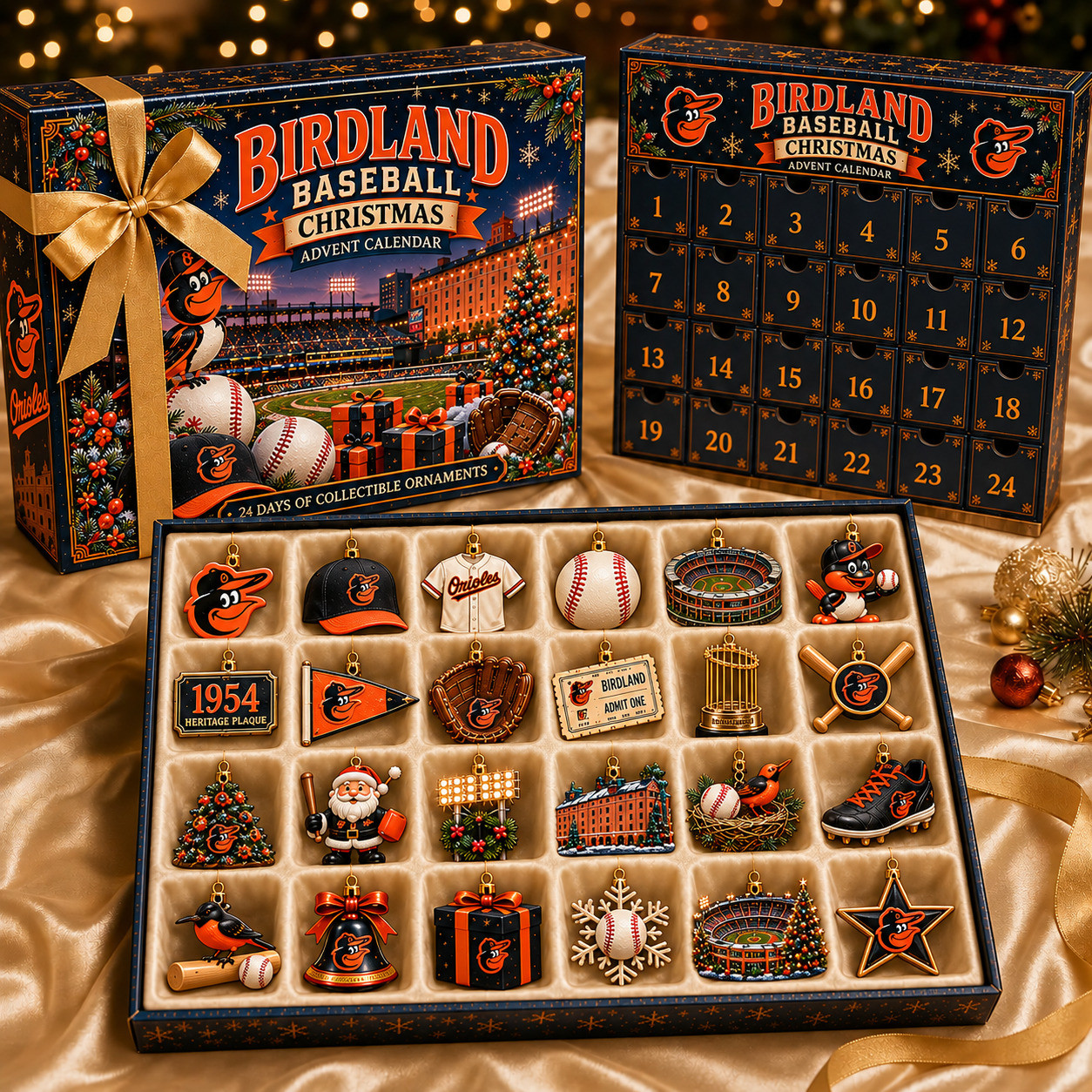 Baltimore Orioles Merch Birdland Baseball Christmas Advent Calendar Orioles Baseball Gift