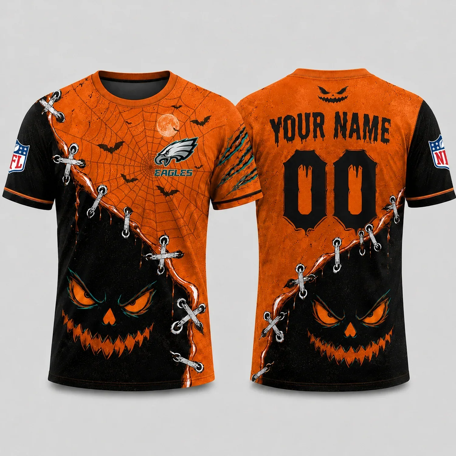 Limited Edition – Customized NFL Philadelphia Eagles Halloween Unisex T-Shirt