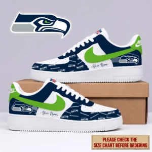 Limited Edition – Customized NFL Seattle Seahawks Af1 Shoes