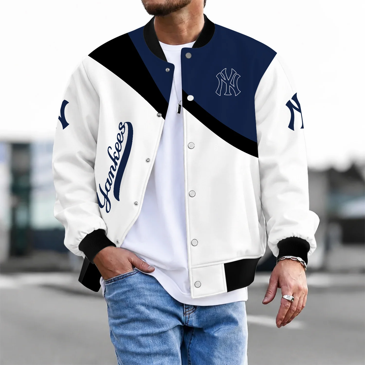 Limited Edition – Customized MLB New York Yankees Satin Varsity & Baseball Jacket