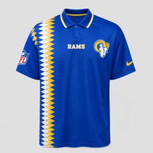 Limited Edition – Customized NFL Los Angeles Rams Polo Shirt