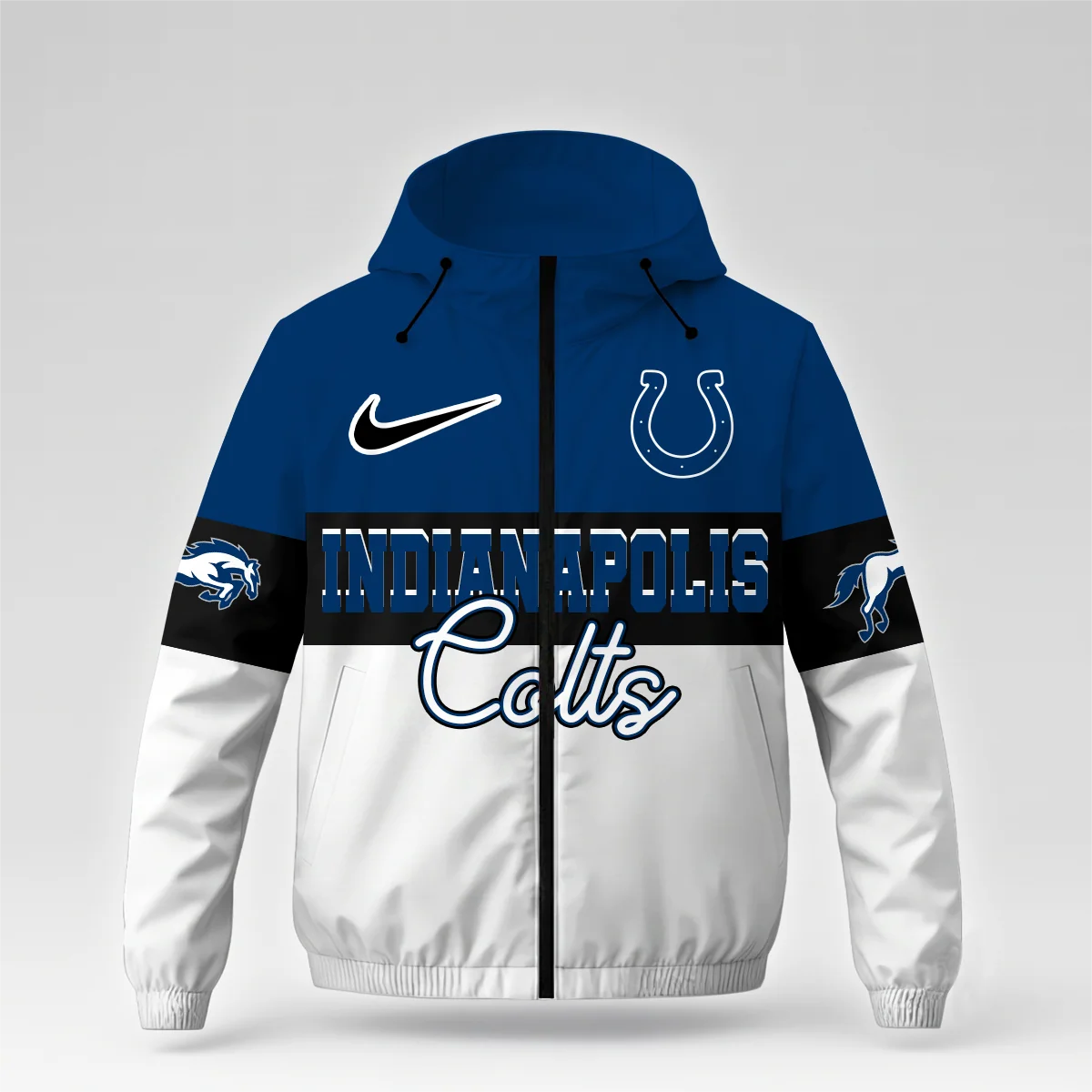 Limited Edition – Customized NFL Indianapolis Colts Windbreaker Jacket - Image 3