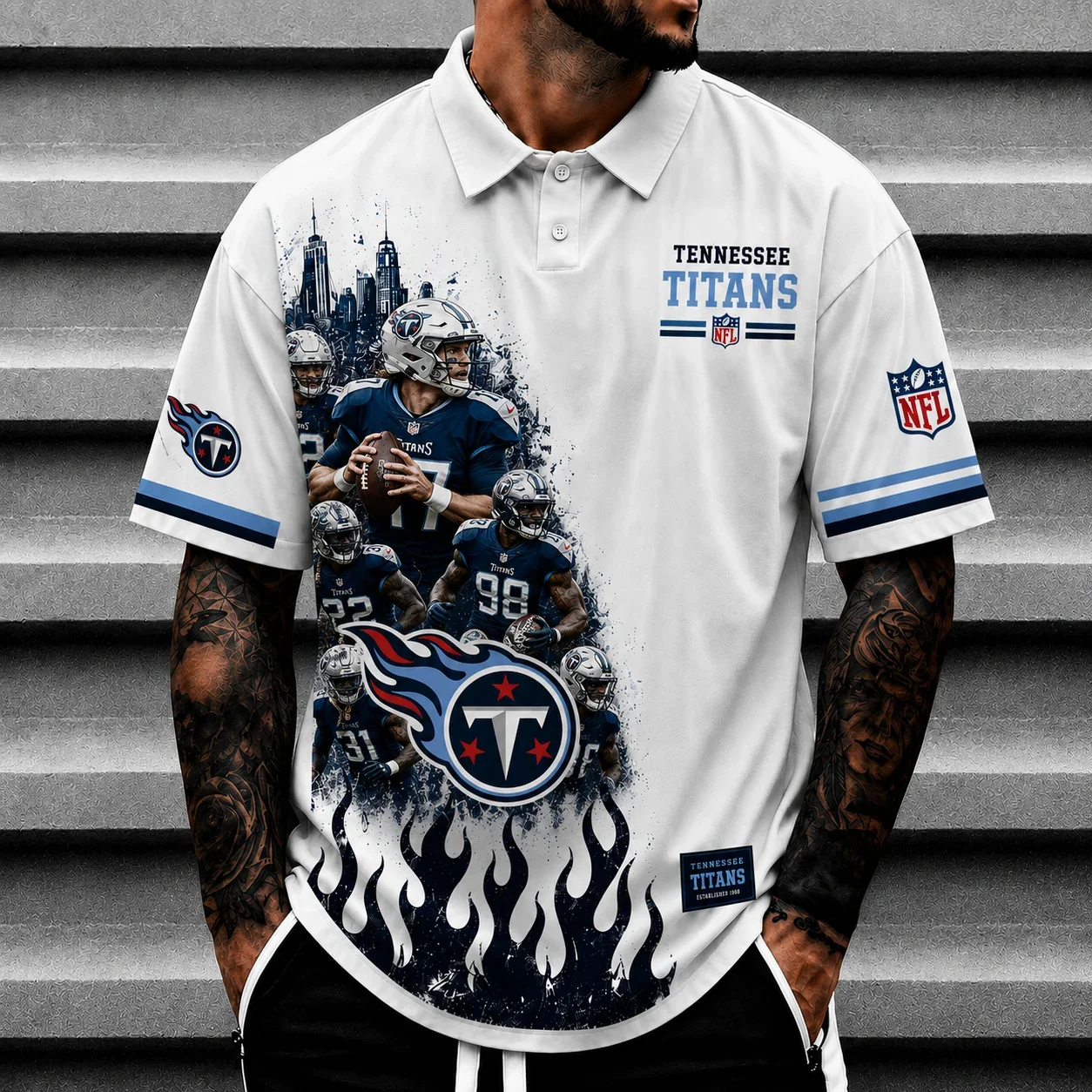 Limited Edition – Customized NFL Tennessee Titans Polo Shirt