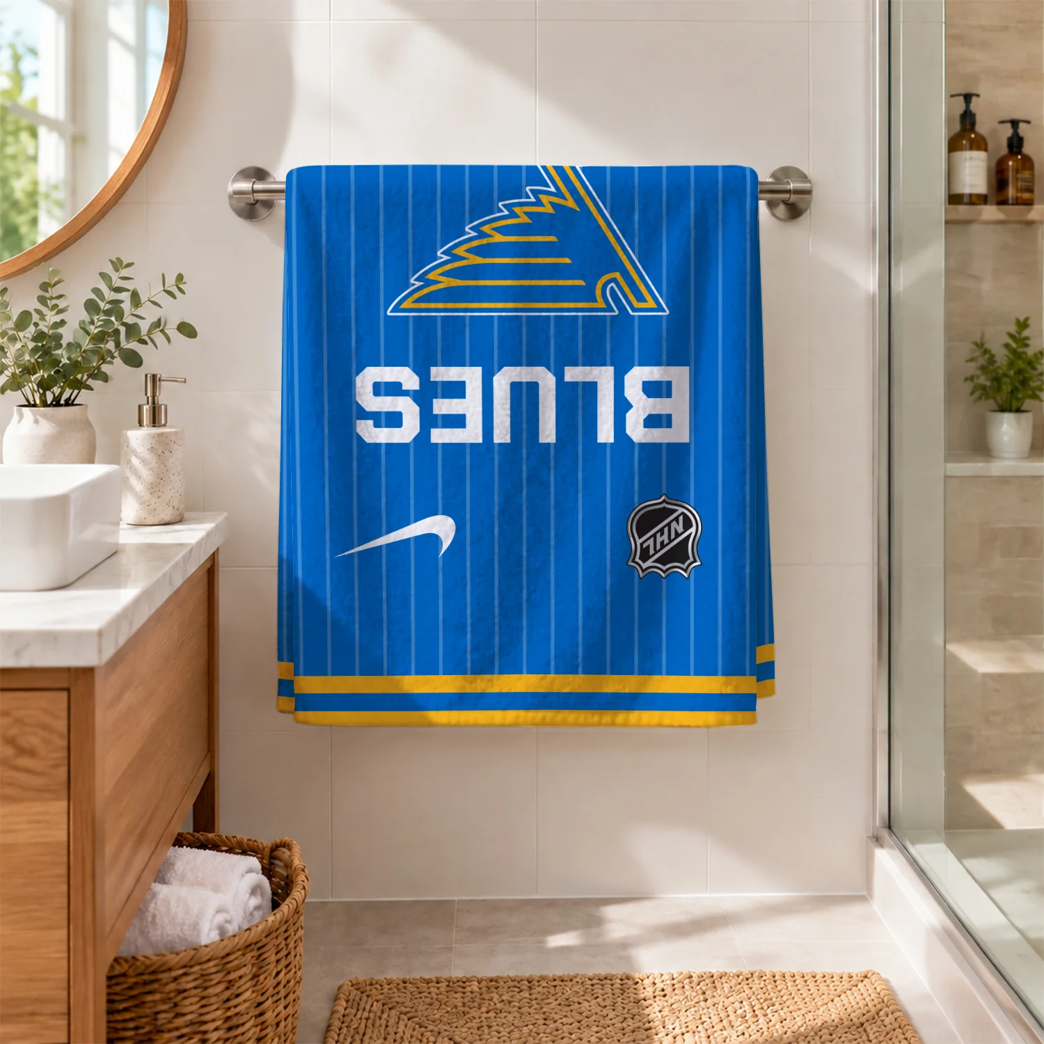 Limited Edition – Customized NHL St. Louis Blues Beach Towel - Image 2