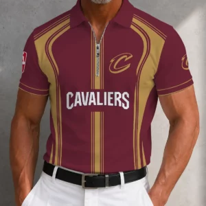 Limited Edition – Customized NBA Cleveland Cavaliers Zip Polo Shirt