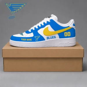 Limited Edition – Customized NHL St. Louis Blues Af1 Shoes