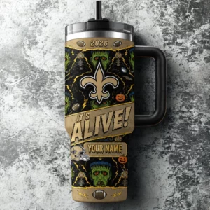 Limited Edition – Customized NFL New Orleans Saints Halloween 40Oz Tumbler