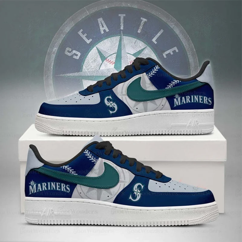 Limited Edition – Customized MLB Seattle Mariners Air force 1 Shoes