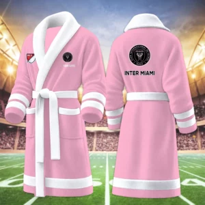 Limited Edition – Customized MLS Inter Miami CF Fleece Bathrobe