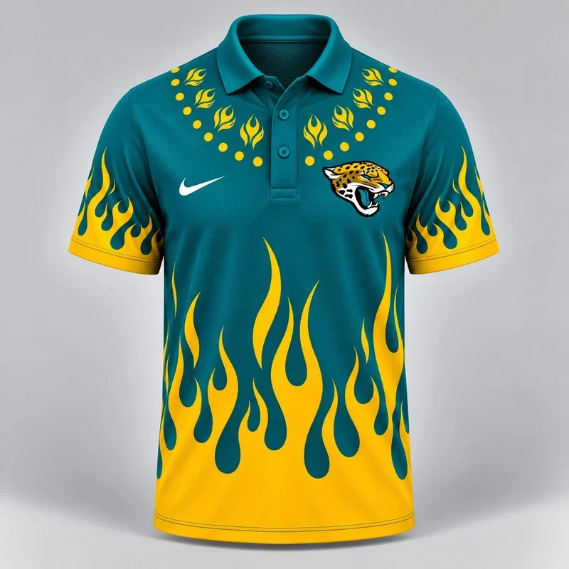 Limited Edition – Customized NFL Jacksonville Jaguars Polo Shirt