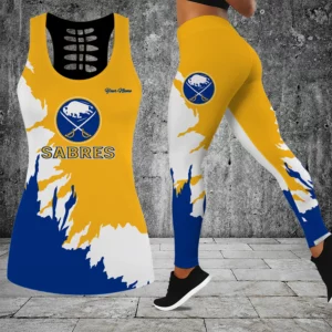 Limited Edition – Customized NHL Buffalo Sabres Hollow Tank Top & Leggings Set