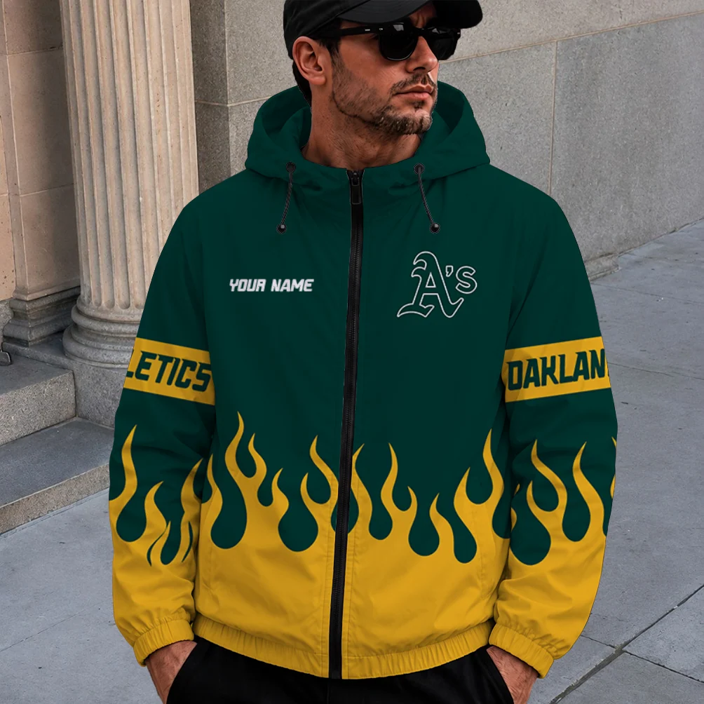 Limited Edition – Customized MLB Oakland Athletics Windbreaker Jacket