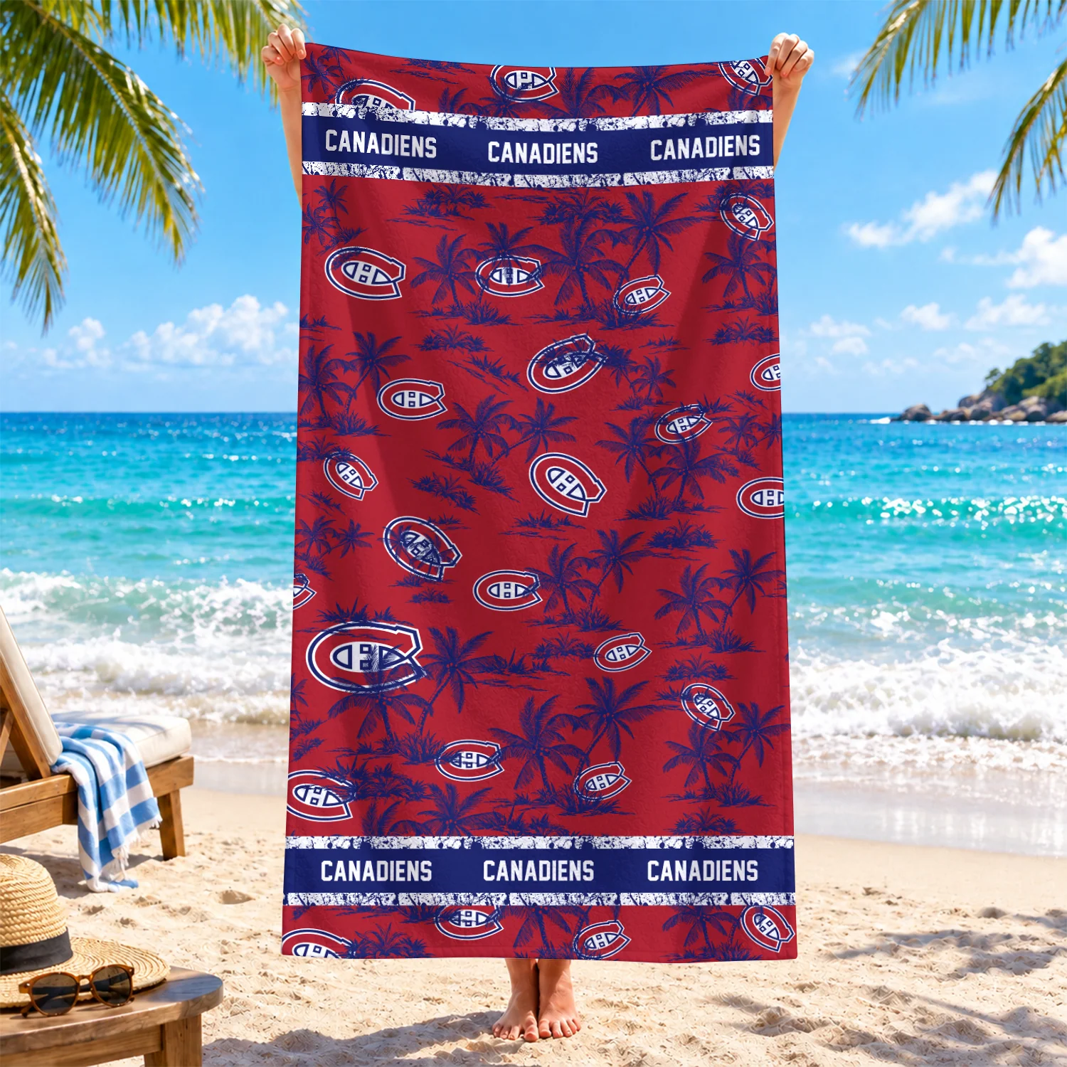 Limited Edition – Customized NHL Montreal Canadiens Beach Towel
