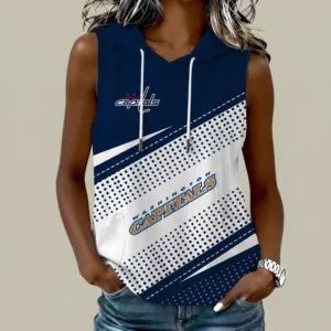 Limited Edition – Customized NHL Washington Capitals Women’s Sleeveless Hooded Pocket Tank Top