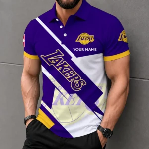 Limited Edition – Customized NBA Los Angeles Lakers Polo Shirt
