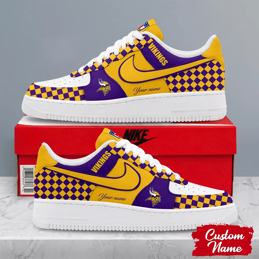 Limited Edition – Customized NFL Minnesota Vikings Af1 Shoes