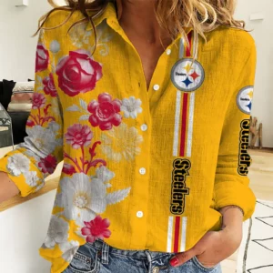 Limited Edition – Customized NFL Pittsburgh Steelers Women Casual Shirt