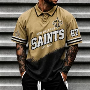 Limited Edition – Customized NFL New Orleans Saints Polo Shirt