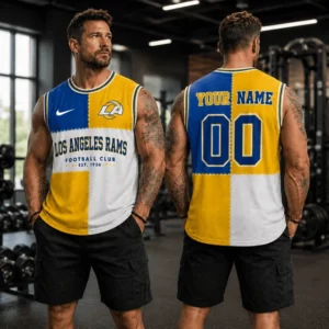 Limited Edition – Customized NFL Los Angeles Rams Men’s Gym Shirt