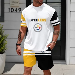 Limited Edition -customized NFL Pittsburgh Steelers Unisex T-Shirt & Shorts Set