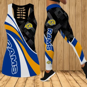 Limited Edition – Customized NFL Los Angeles Rams Hollow Tank Top & Leggings Set