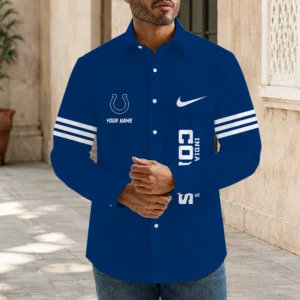 Limited Edition – Customized NFL Indianapolis Colts Men’s Long Sleeve Button-Up Shirt