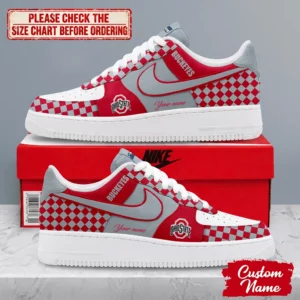 Limited Edition – Customized NCAA Ohio State Buckeyes Af1 Shoes
