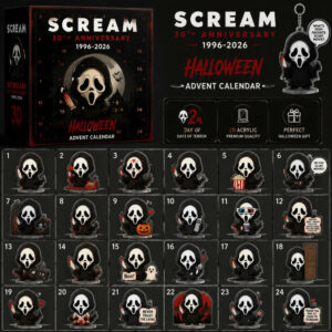Scream Ghostface 30th Anniversary Halloween Advent Calendar Best Halloween Decor Gift Ideas