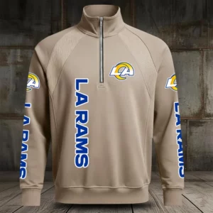 Limited Edition – Customized NFL Los Angeles Rams Men’s Multicolor Quarter-Zip Pullover