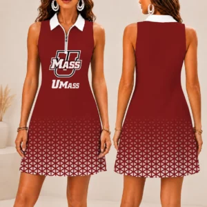 Limited Edition – Customized NCAA Umass Minutewomen Women’s Zip Sleeveless Polo Dress