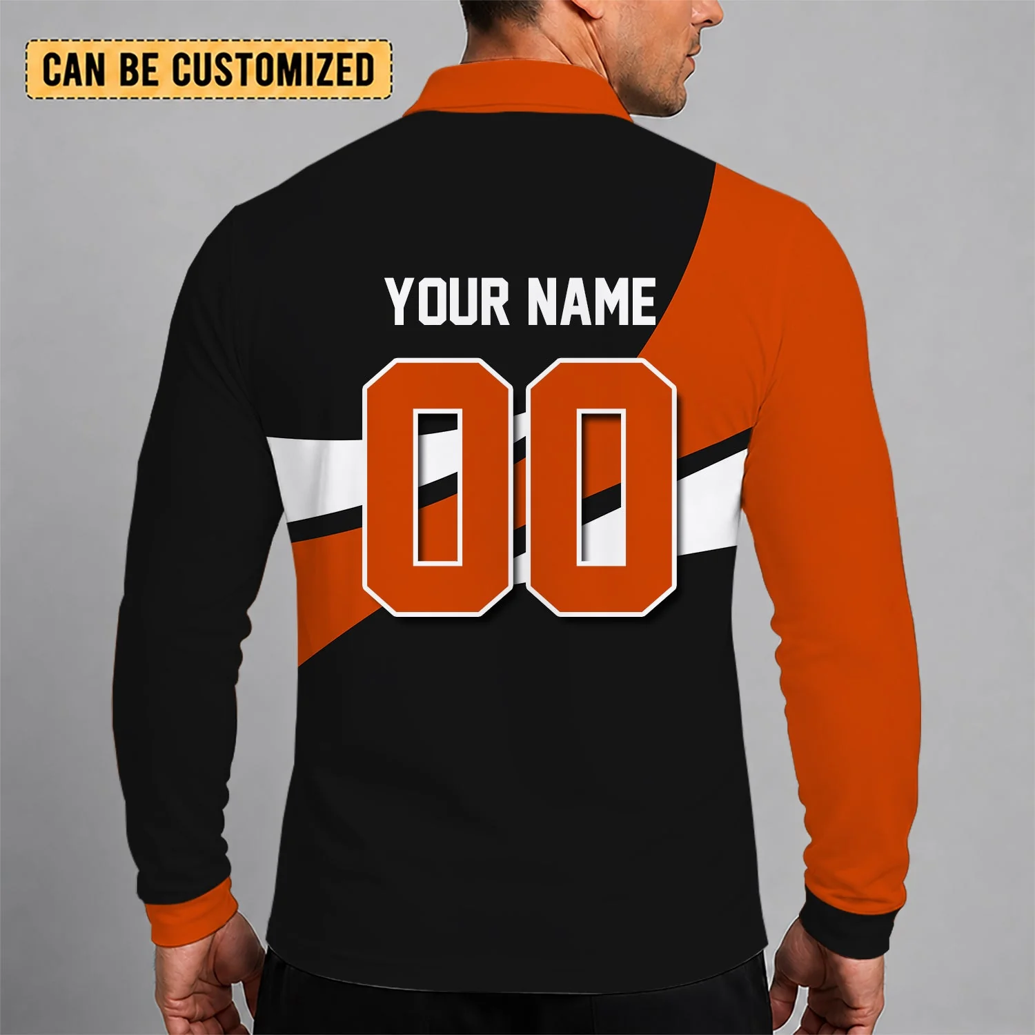 Limited Edition – Customized NHL Philadelphia Flyers Men Long Sleeve Polo Shirt - Image 2