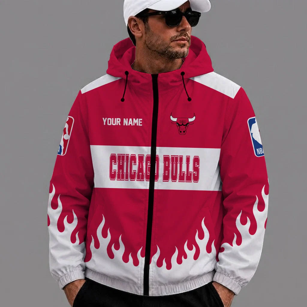 Limited Edition – Customized NBA Chicago Bulls Windbreaker Jacket