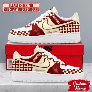 Limited Edition – Customized NCAA Oklahoma Sooners Af1 Shoes