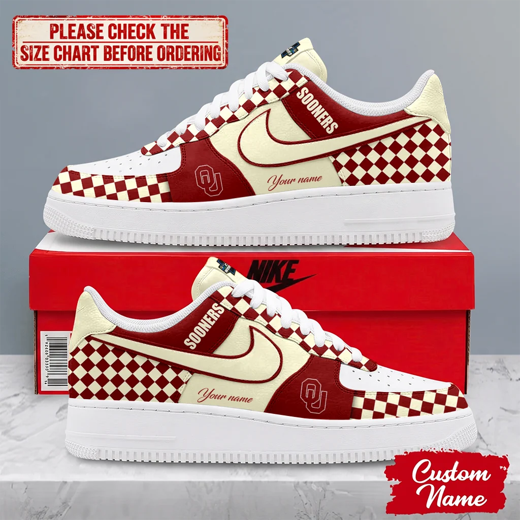 Limited Edition – Customized NCAA Oklahoma Sooners Af1 Shoes