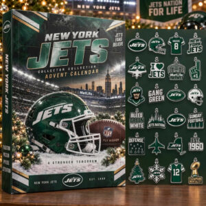 New York Jets Advent Calendar 2026 24 Ornaments Christmas Countdown Holiday Decor