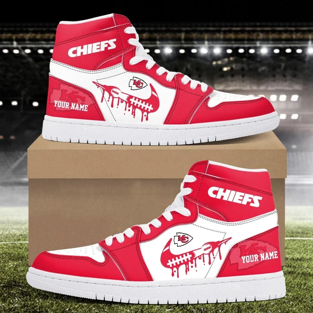 Limited Edition – Customized NFL Kansas City Chiefs Air Jordan 1 Sneakers