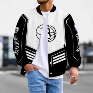 Limited Edition – Customized NBA Brooklyn Nets Baseball Jacket, Satin Varsity Jacket