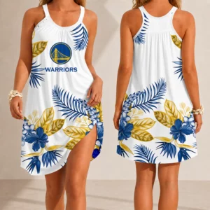 Limited Edition – Customized NBA Golden State Warriors Camisole Dress