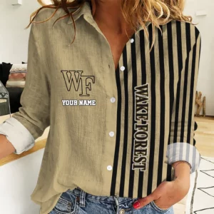 Limited Edition – Customized NCAA Wake Forest Demon Deacons Women Casual Shirt For Fan