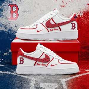 Limited Edition – Customized MLB Boston Red Sox Af1 Shoes