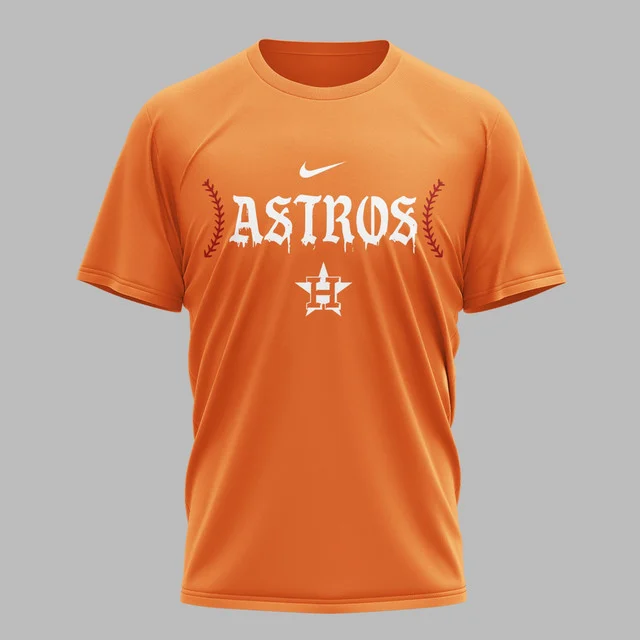 Limited Edition – Customized MLB Houston Astros Muticolor T-Shirt - Image 3
