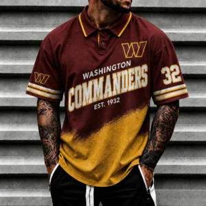 Limited Edition – Customized NFL Washington Commanders Polo Shirt