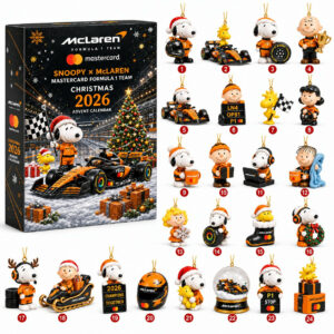 Snoopy x Mclaren Formula 1 Team Christmas Advent Calendar 2026 Snoopy Christmas Merch
