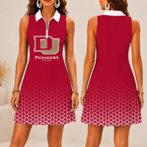 Limited Edition – Customized NCAA Denver Pioneers Women’s Zip Sleeveless Polo Dress
