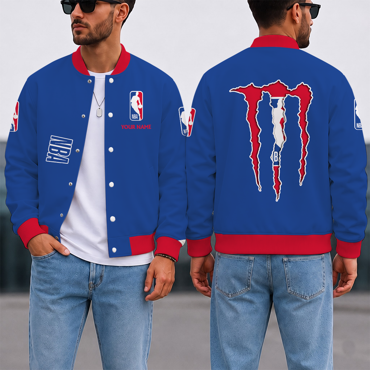 Limited Edition – Customized NBA National Basketball Association Baseball Jacket, Satin Varsity Jacket